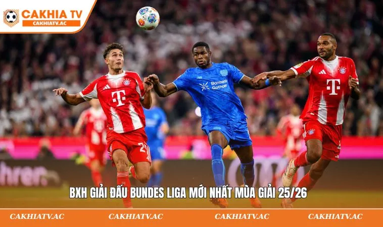 Bundesliga 2026 - Kết Quả Sau Nghỉ Đông Và BXH Cập Nhật 2 BXH giải đấu Bundes Liga mới nhất mùa giải 25/26